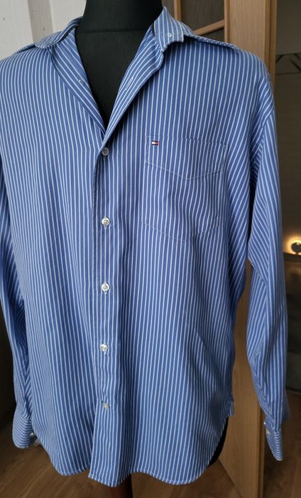 Męska koszula w paski Tommy Hilfiger /oryginał L