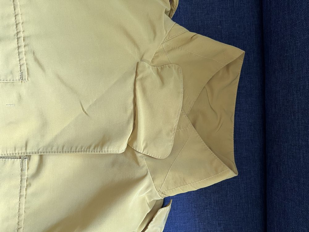 Massimo Dutti kurtka musztardowa żółta S jesień parka damska