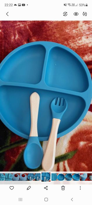 Дитячий посуд сил+нагрудник