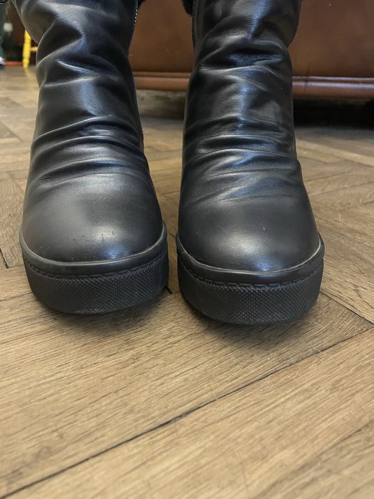 Чоботи шкіряні на хутрі 39 розмір