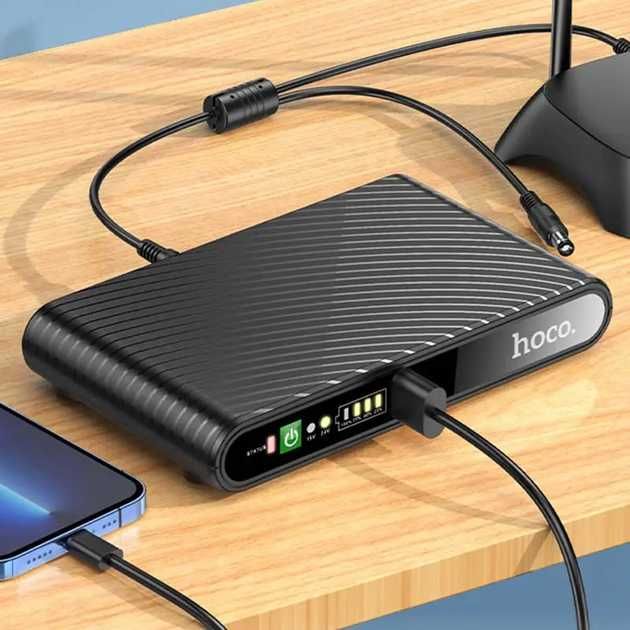 PowerBank для роутера UPS HOCO DB63 10000 mah DC 5V 9V 12V Повербанк