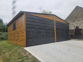 6x6 ŁÓD Garaze Blaszane Garaż Blaszany Blaszak Blaszaki Drewnopodobny