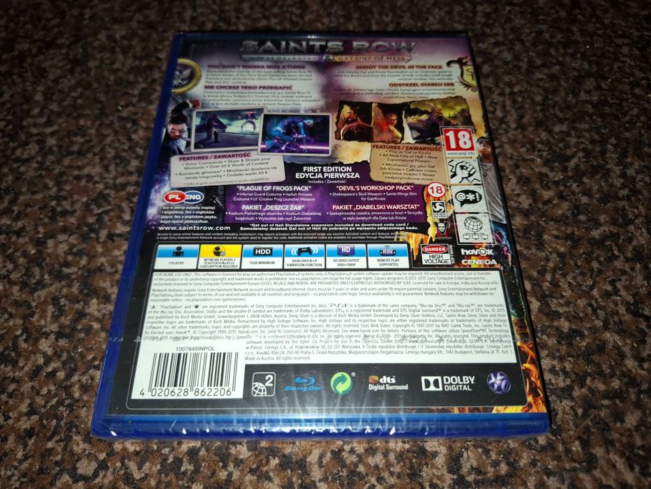 Saints Row IV Edycja Pierwsza PL [Nowa] Sony PS4