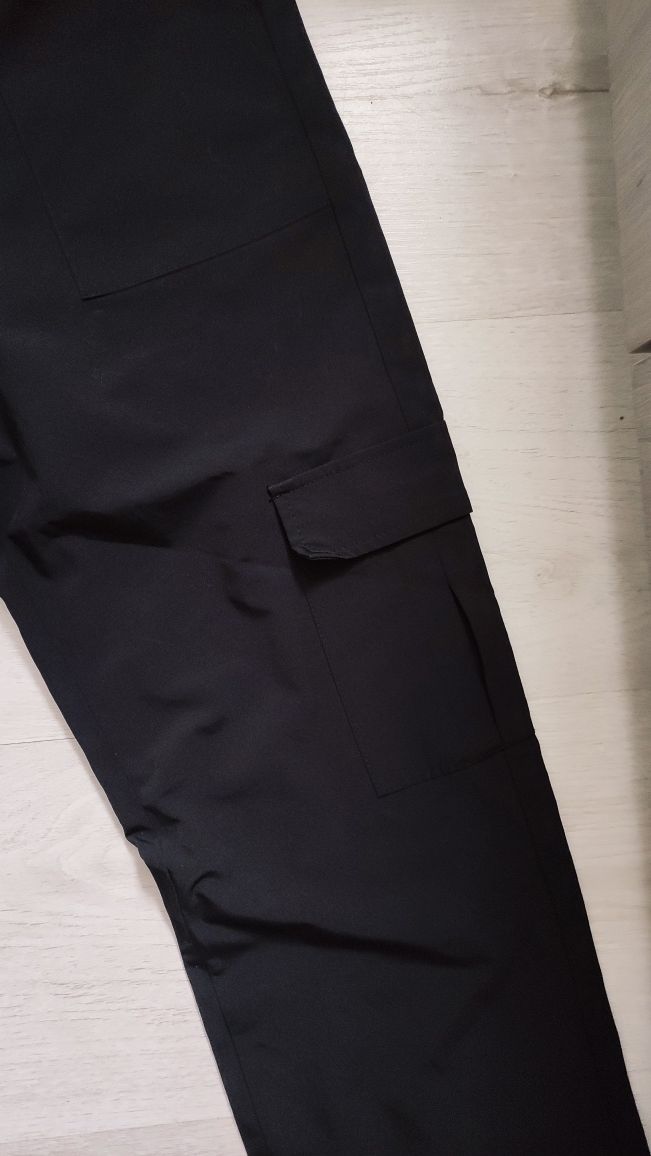 Joggery spodnie czarne rozmiar 152 / XS / S / M