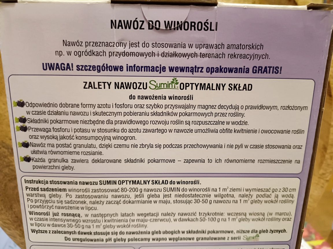 SUMIN nawóz do WINOROŚLI 1 kg