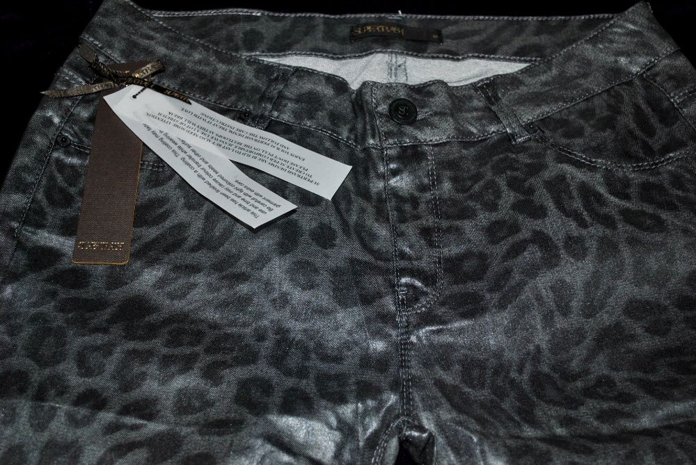 Штаны джинсы M-L серые леопард крутые роскошные танцы выступление