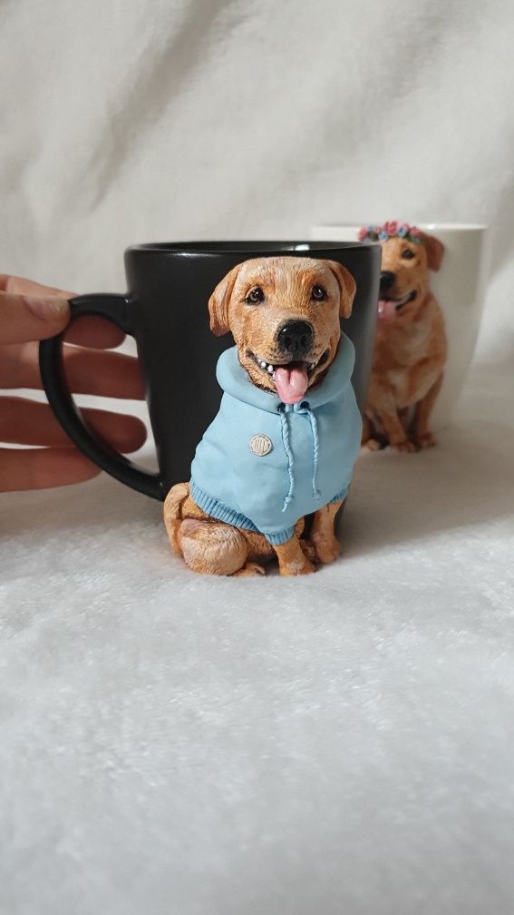 Портрет по фото, портретна чашка,  портрет подарунок,  собака