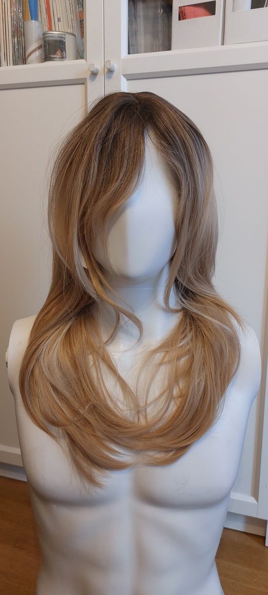 Peruka blond jak naturalna nowa