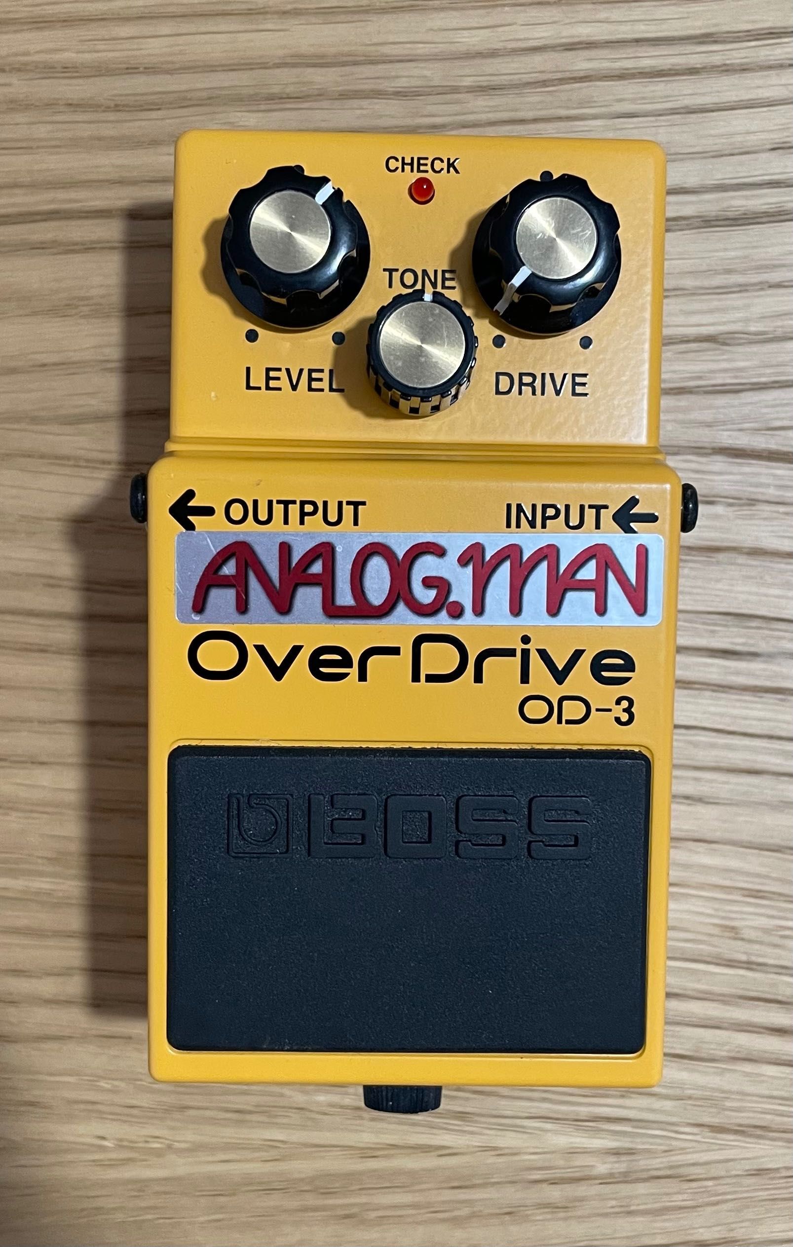 Boss OD-3 Analog Man Super Mod