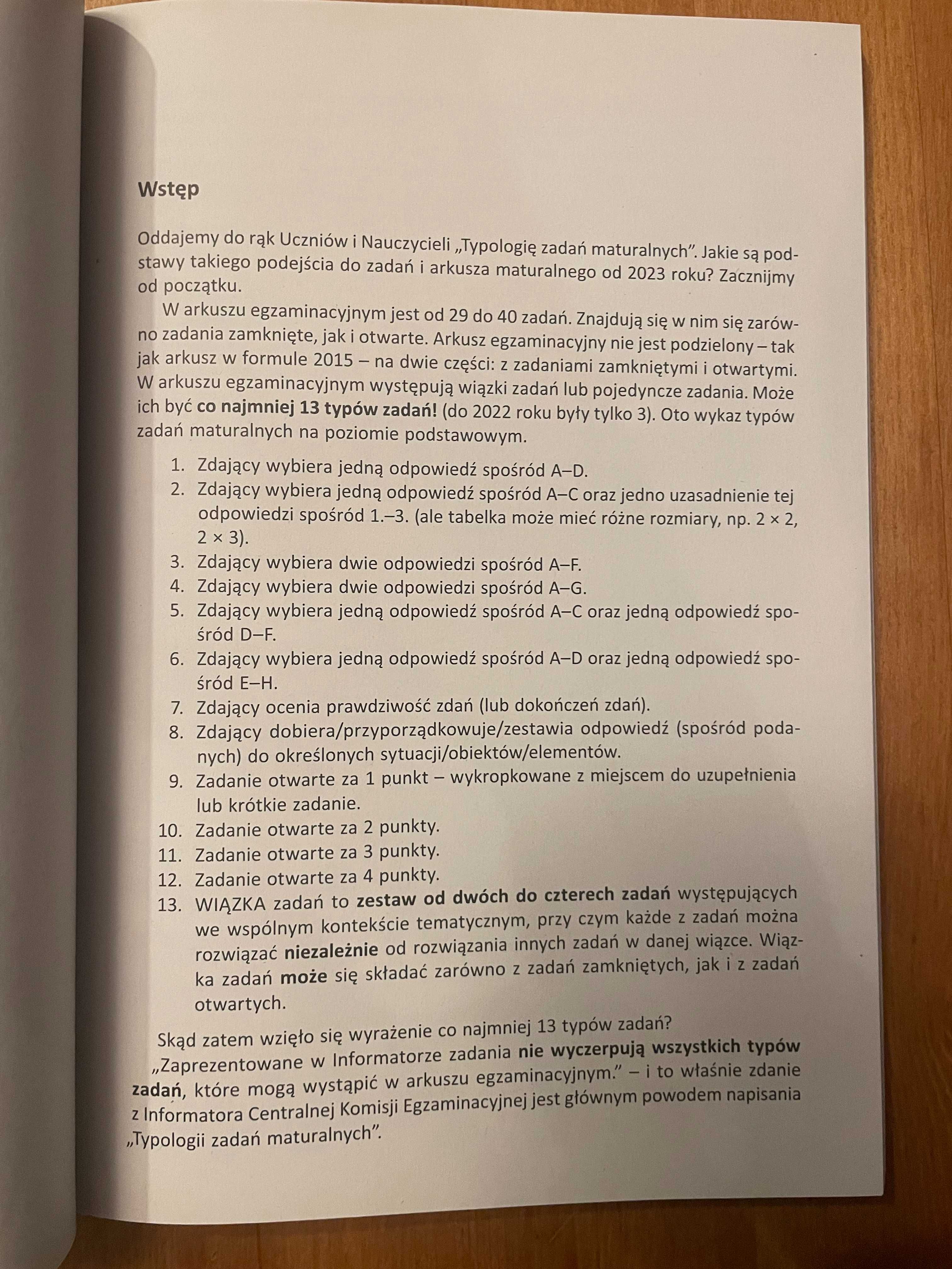 Typologia zadań maturalnych z matematyki Poziom podstawowy PAZDRO 2025