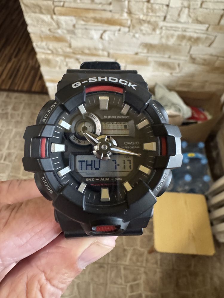 Casio GA-700 meski zegarek pelna dokumentacja pudelko puszka