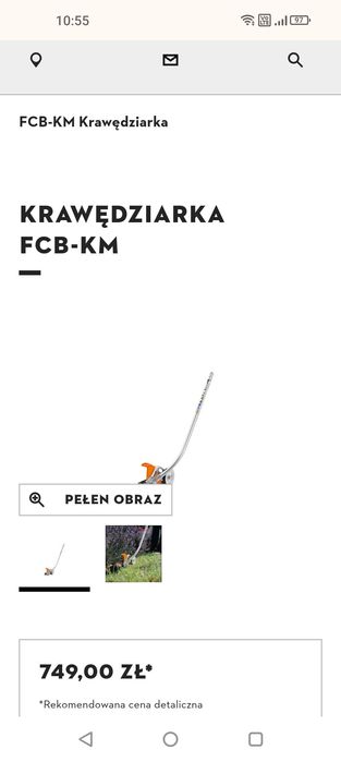 Krawędziarka Stihl FCB-KM na gwarancji