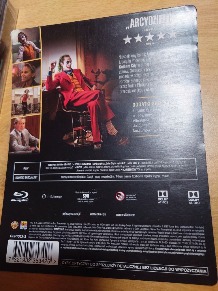 Joker blu-ray steelbook blu-ray polskie wydanie