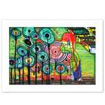 HUNDERTWASSER plakat kolorowy 70x50