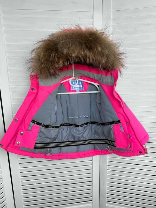 Зимовий термо комплект комбінезон для дівчинки Lassye 74-98