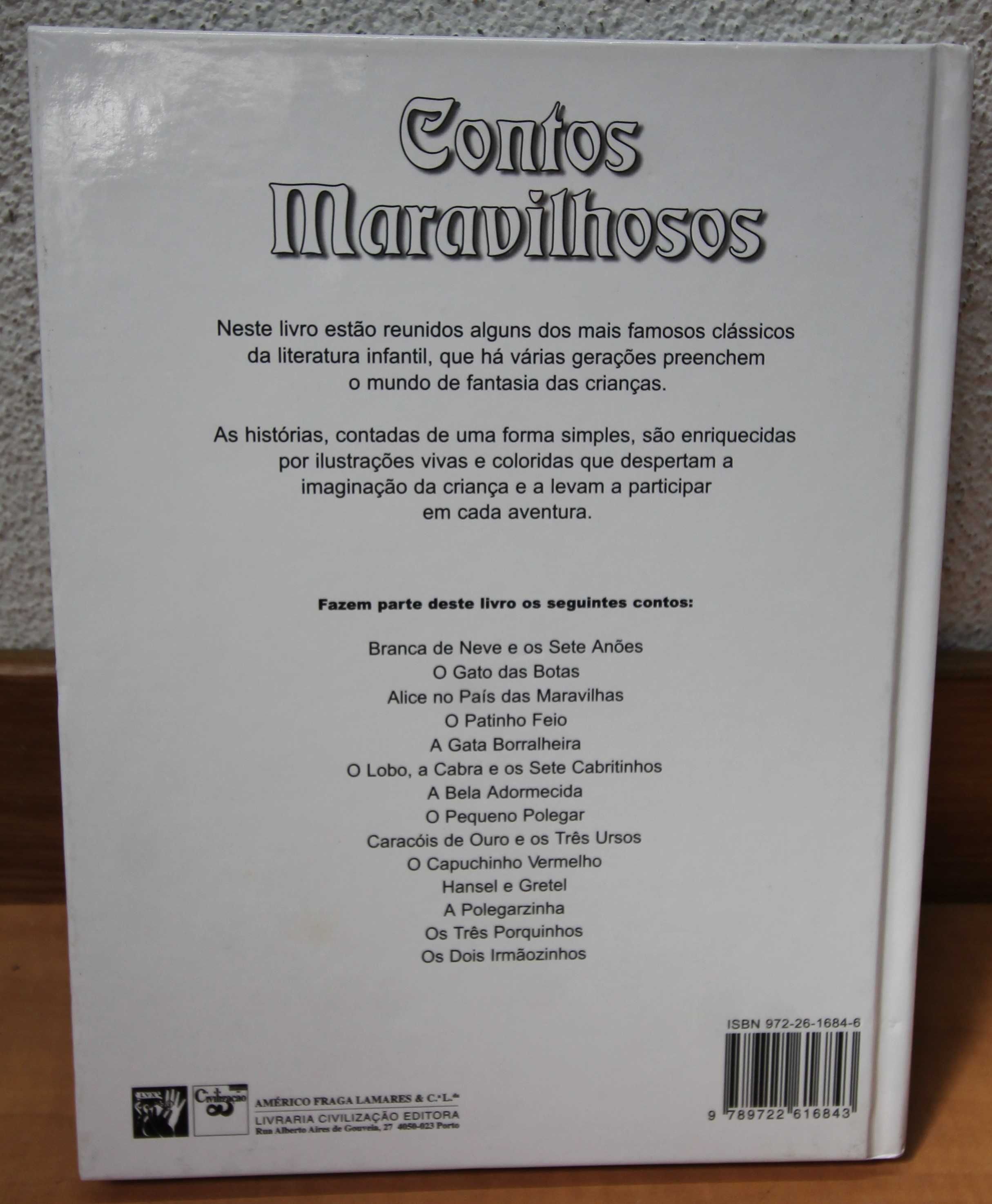 livro de historias/Contos Fábulas infantis "Contos Maravilhosos"