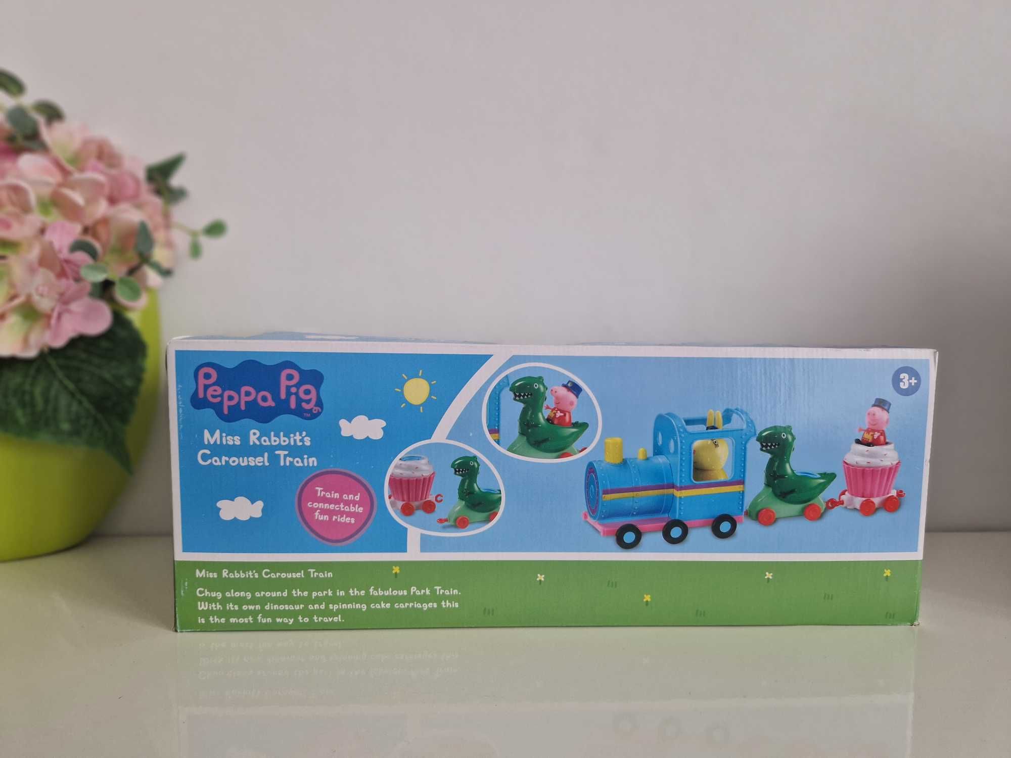 Karuzela Pani Królik ,świnka peppa pociąg figuki