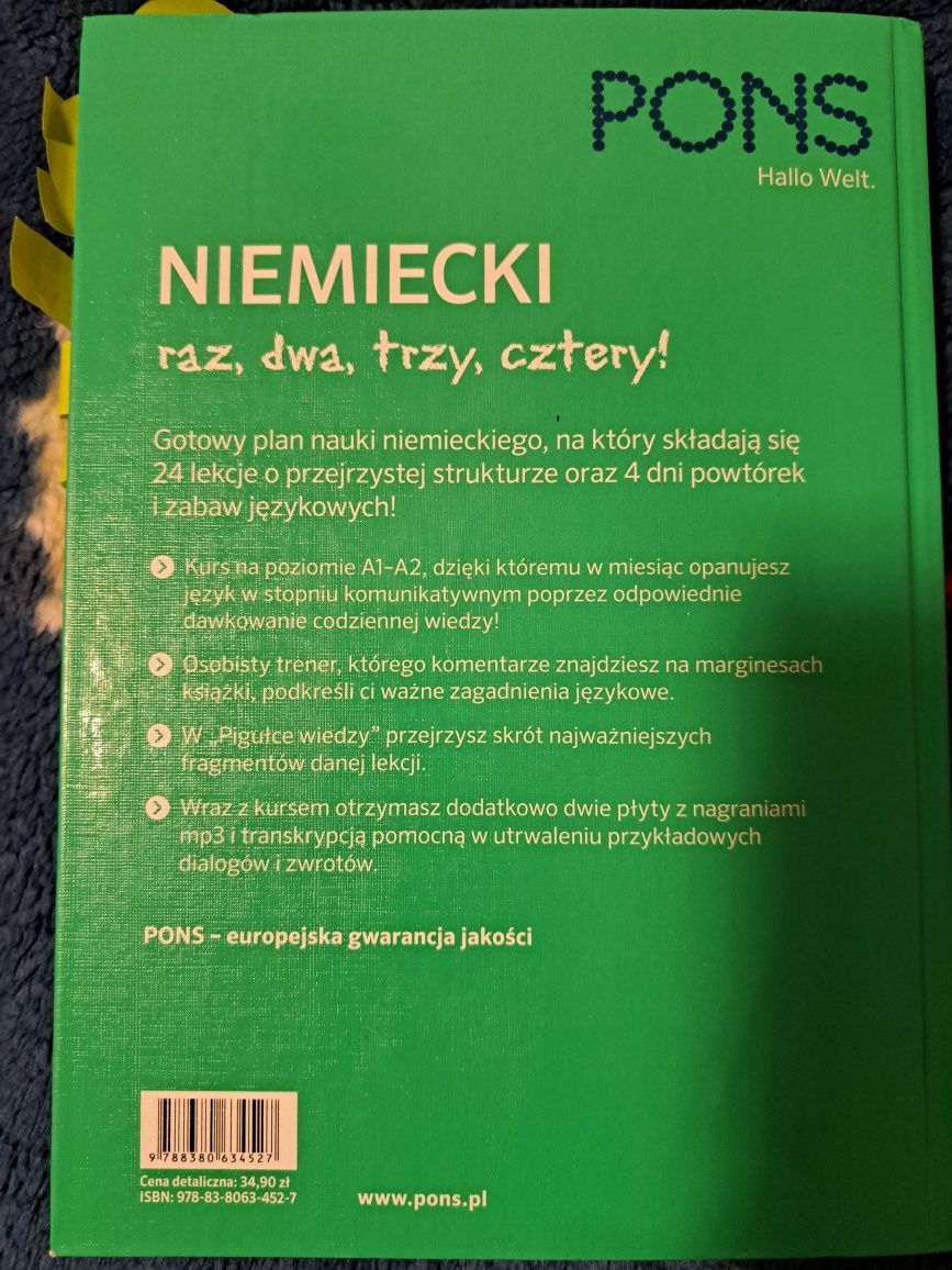 Pons niemiecki Kurs nauki języka w cztery tygodnie