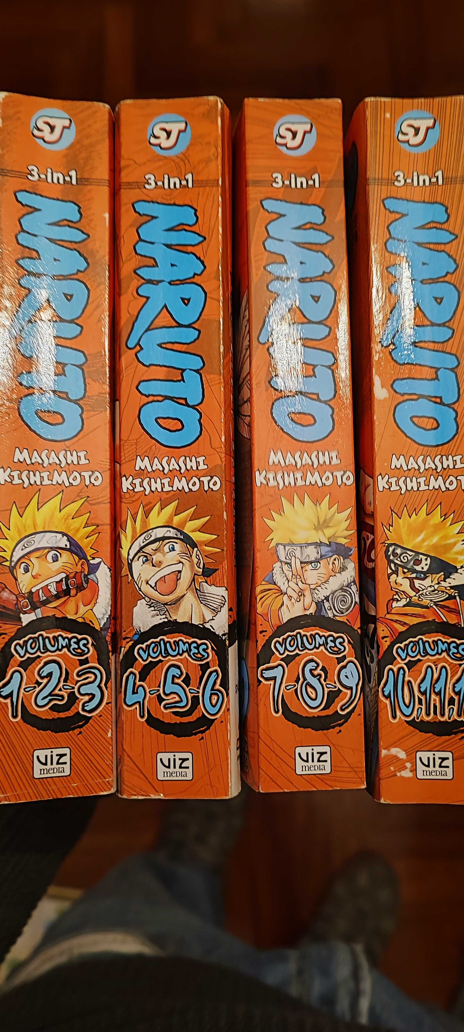 Manga Naruto 3 em 1 versão inglesa