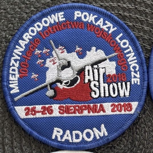 Naszywka kolekcjonerska Radom AirShow 2018