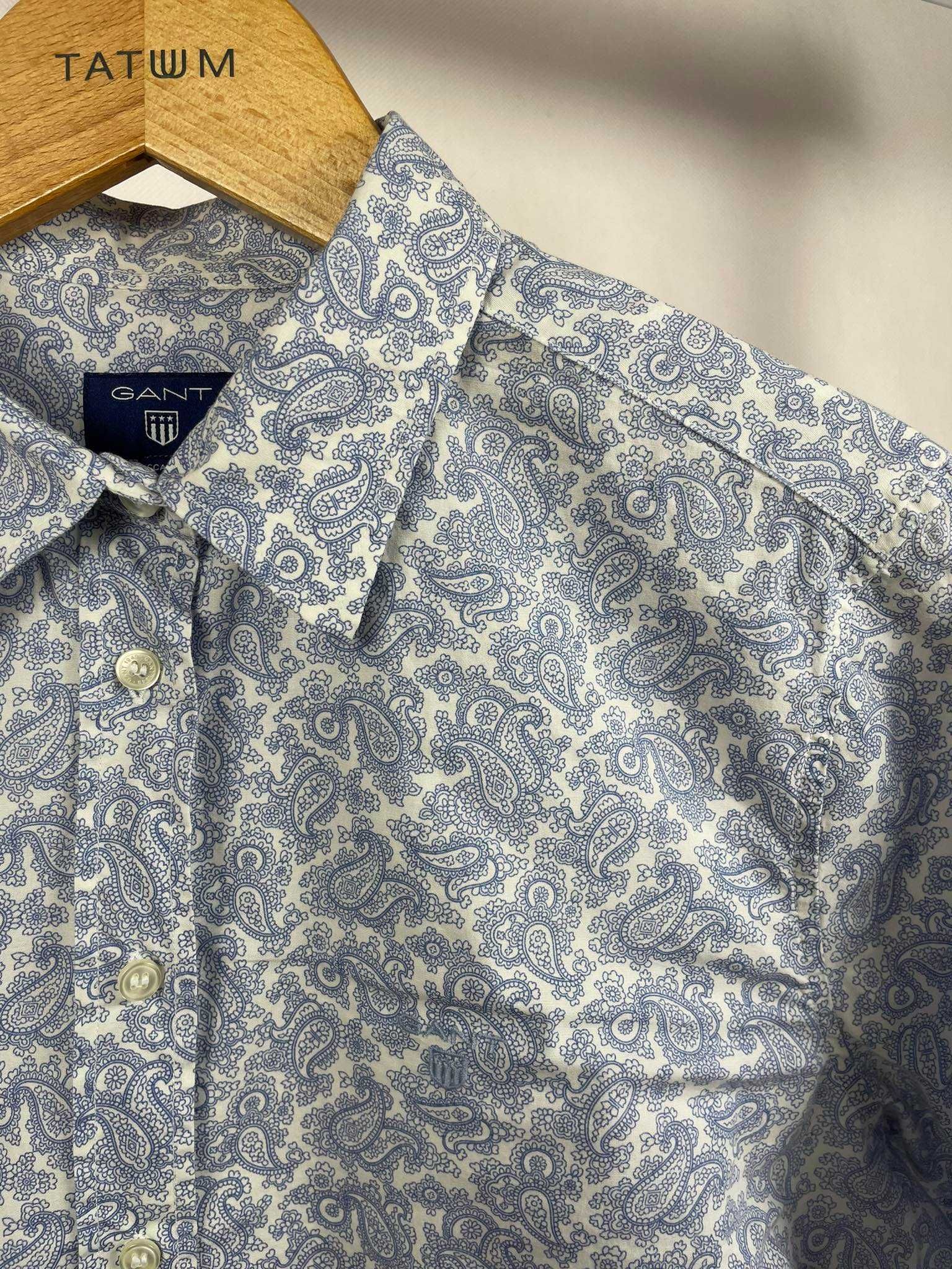 Koszula w Wzorze Gant - Jasnoniebieska (Rozmiar S)