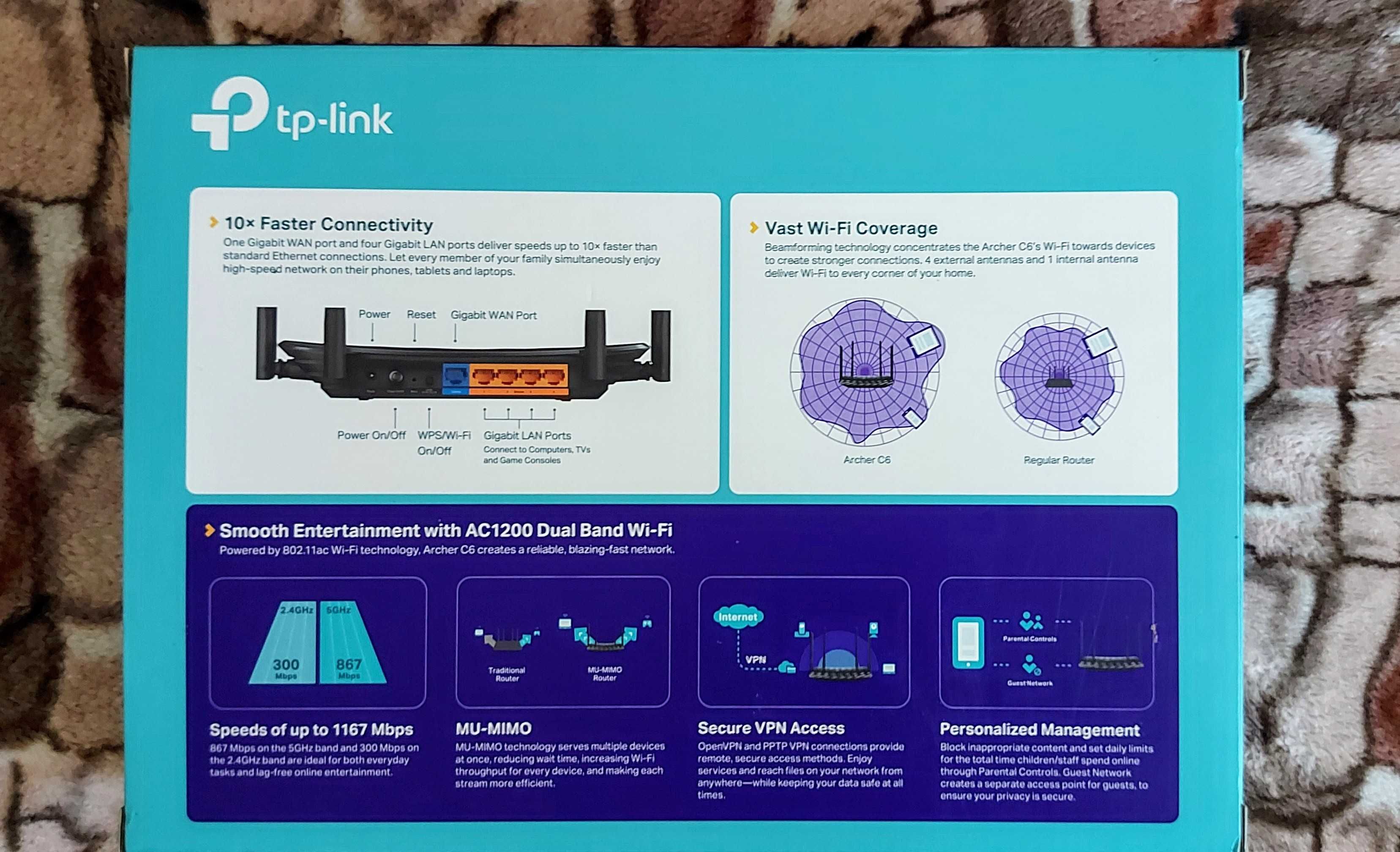 Router tp-link AC1200 Archer C6