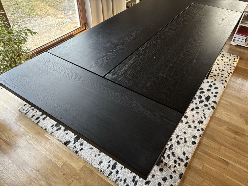 Stół rozkladany Ikea Nordviken kolor czarny, stabilny