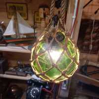 Żeglarstwo szklana boja zielona lampa w stylu marynistycznym