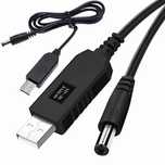 Кабель живлення USB 5V - DC 12V (для роутерів)