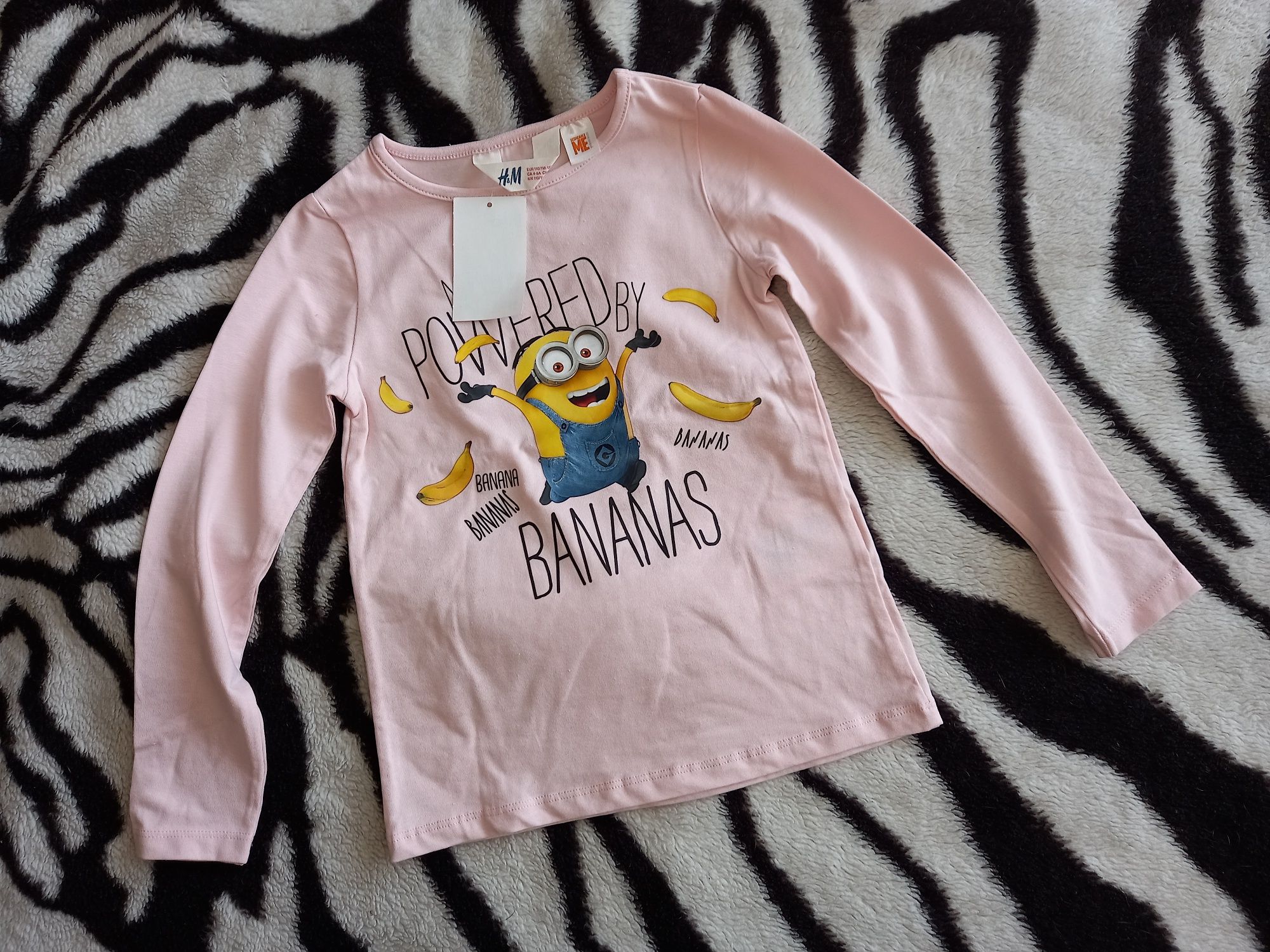 H&m bluzka z minionkiem rozm.110/116 nowa z metka