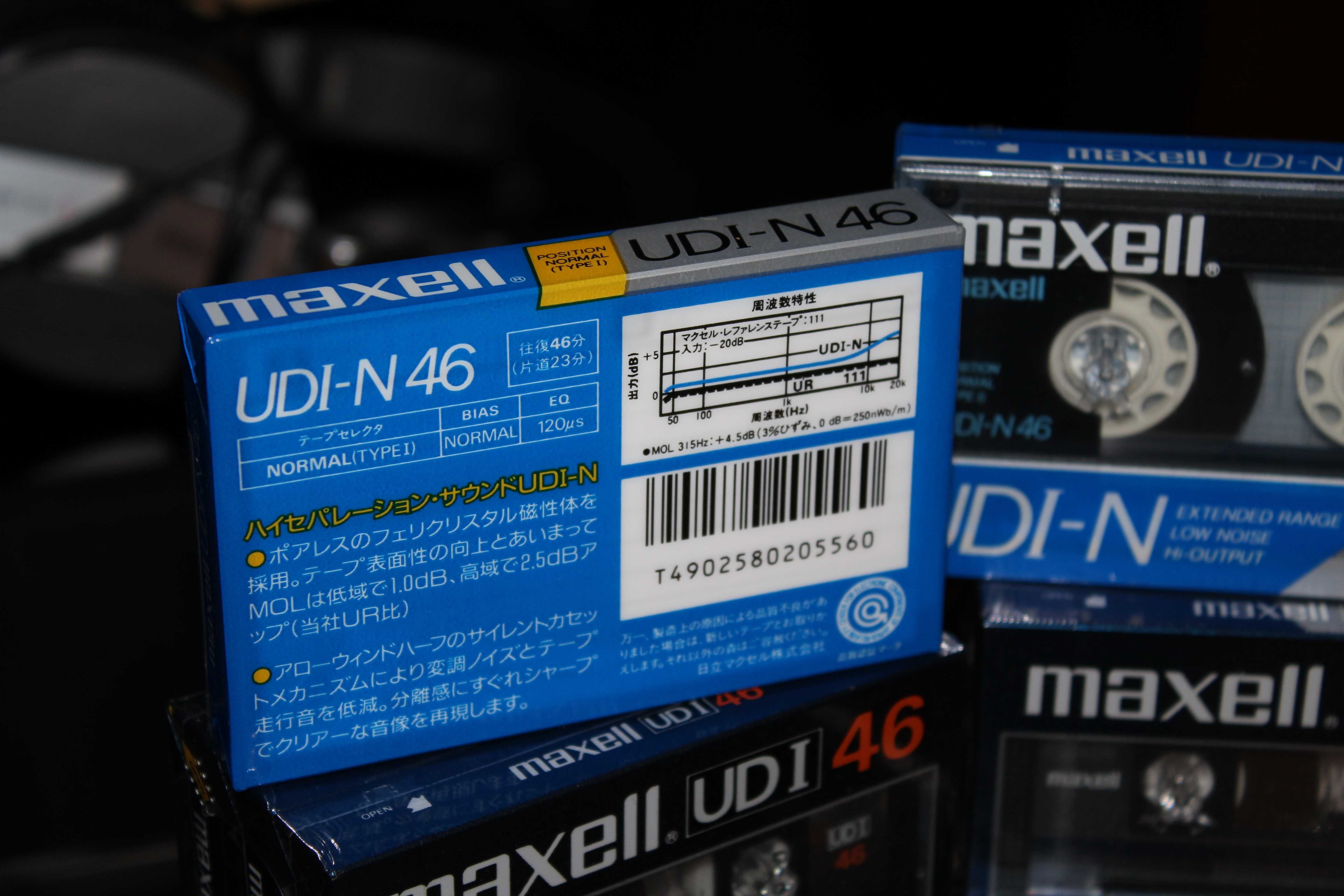 Редкие коллекционные аудиокассеты MAXELL UDI-N 46 Made in Japan Идеал!