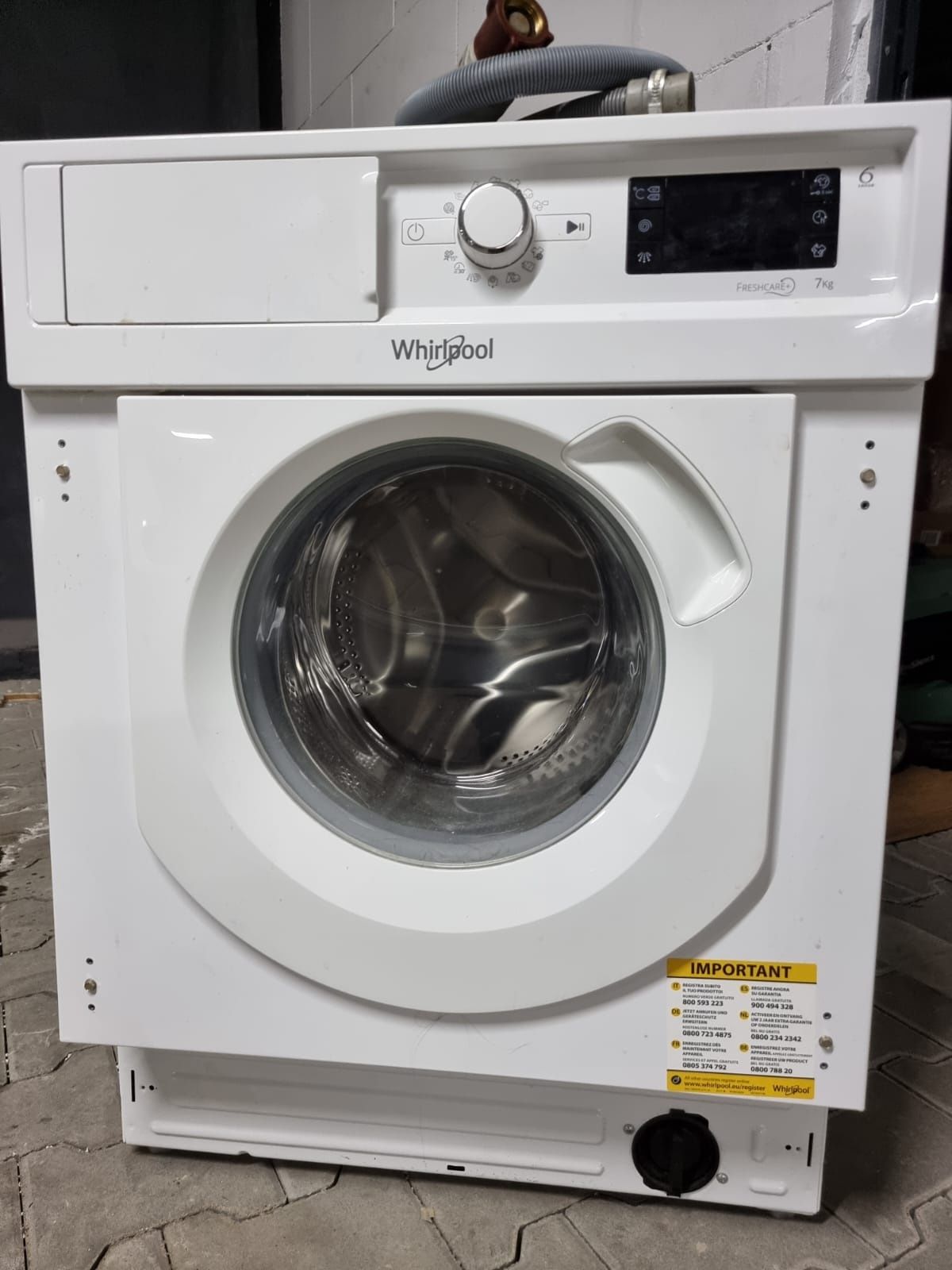 Pralka do zabudowy Whirlpool, 7 kg - BI WMWG 71484E EU