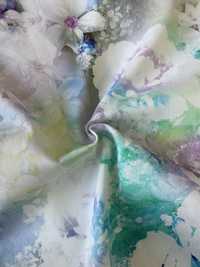 Tkanina w kwiaty bawełna z elastanem na sukienke 2,00x 1,40 m