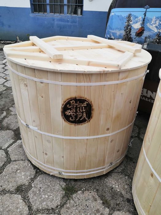 Balia do schładzania po saunie bania beczka zimną wodę do morsowania