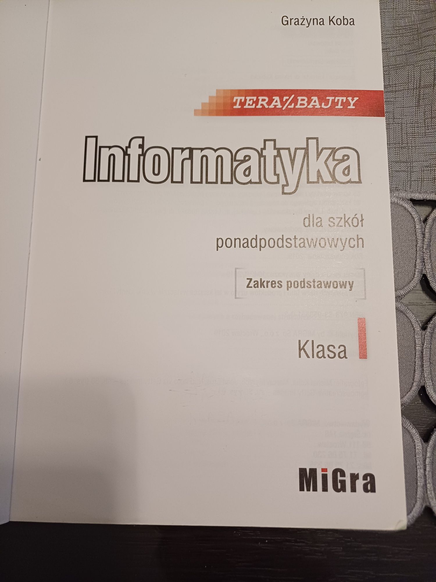 Informatyka teraz bajty 1 zakres podstawowy