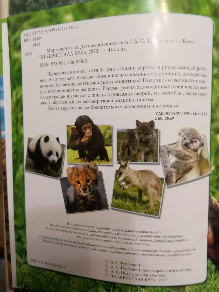Фотоэнциклопедия Детёныши животных.