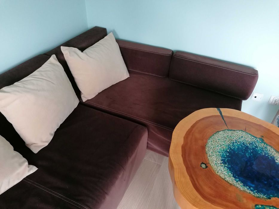 Narożnik rozkładany z szuflada