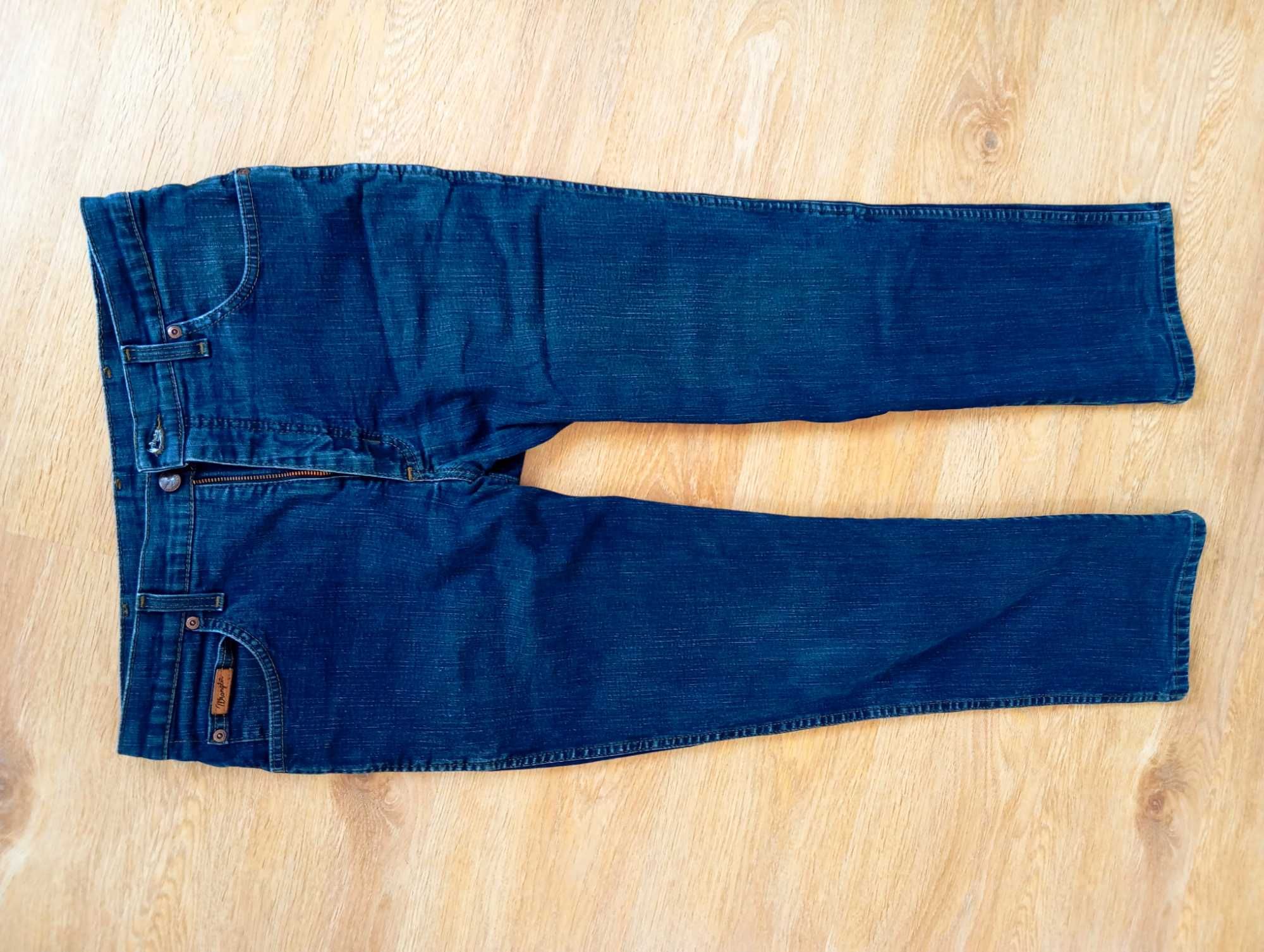 WRANGLER Jeansy spodnie XL 32/30 męskie XL W32 L30 elastan w32l30