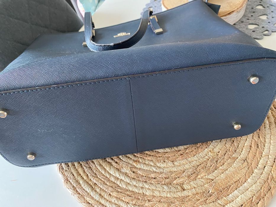 Torba torebka wittchen shopper bag skóra saffiano granatowa duża