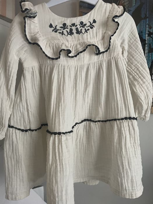 Sukienka chrzciny roczek 80/86 h&m