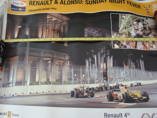 Poster Oficial Renault F1 GP de Singapura 2008