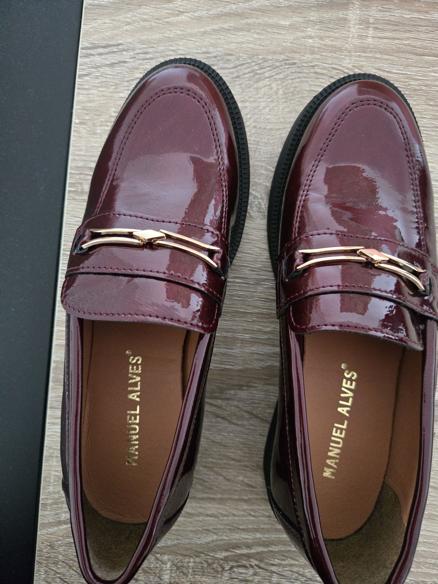 Mocassins Bordô como novos