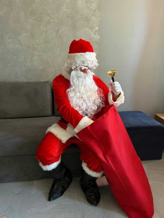 Profesjonalny Kostium Mikołaja Premium 13 el.  – Pełny Strój Gwiazdora