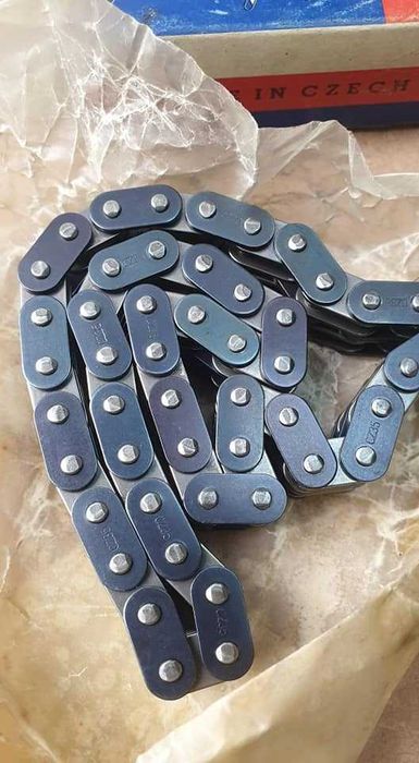 НОВАЯ ЧЕХОСЛОВАЦКАЯ моторная ЦЕПЬ ЯВА 350, 634,638, CZ, Посылторг/ЧССР
