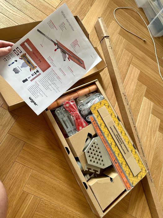 Odpływ liniowy WIPER INTENSI 316 Brush Gold 1200mm