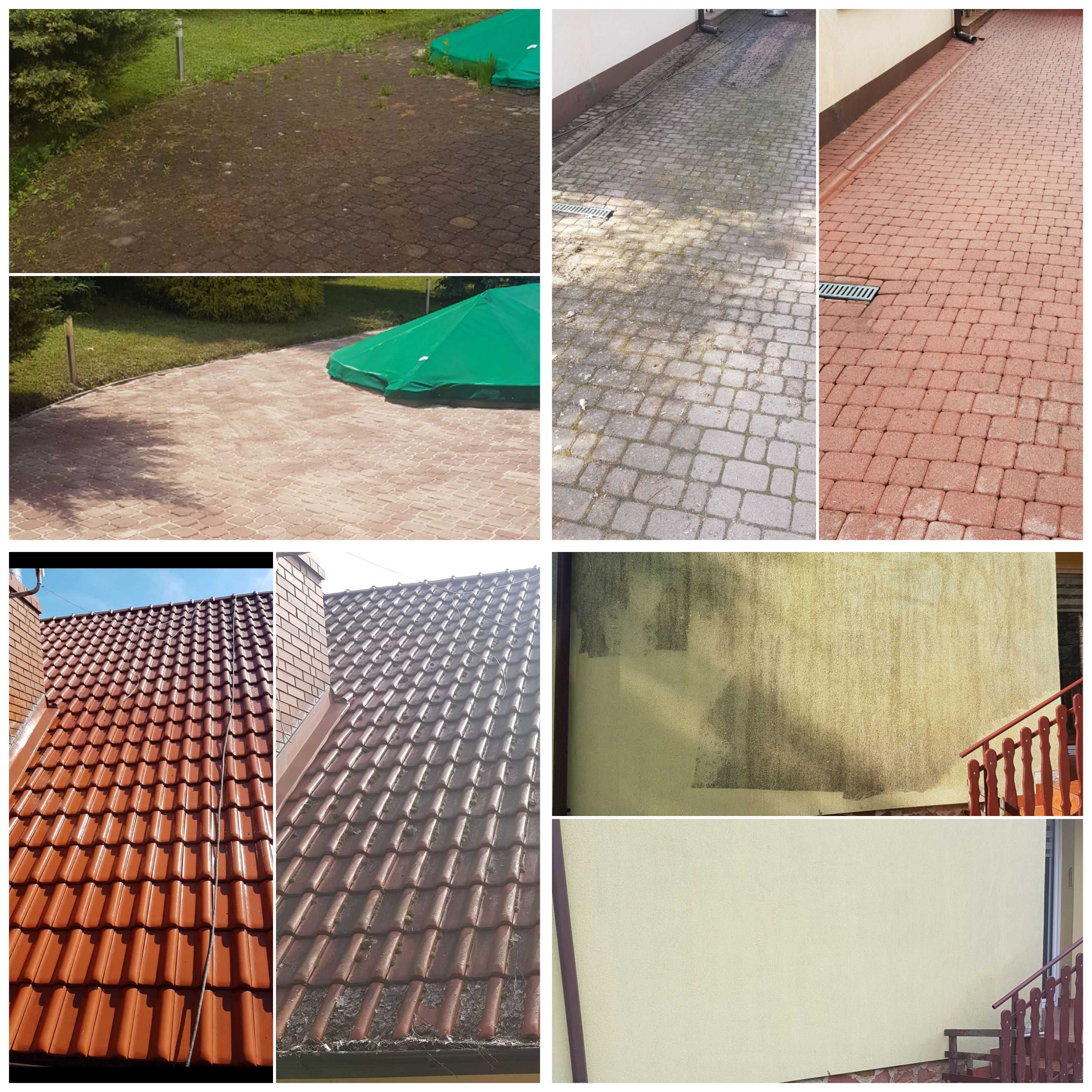 Mycie, Czyszczenie Elewacji, Dachów, Kostki Brukowej, Paneli zwyżka