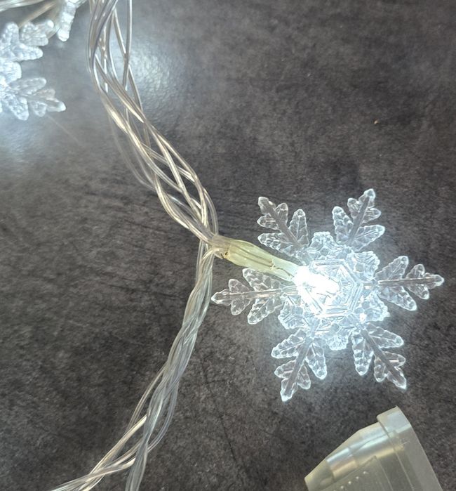 Lampki choinkowe gwiazdki