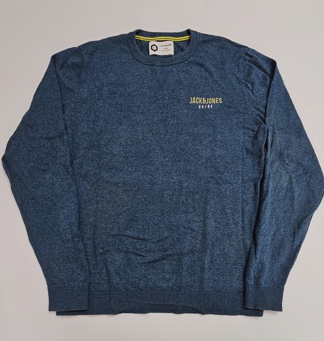 Sweter Męski Jack&Jones Co/Re Niebieski Rozmiar L