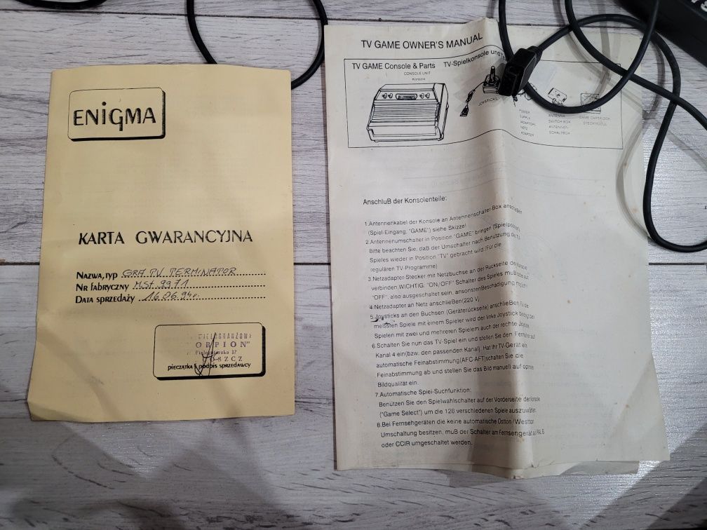 Konsola do gier Rambo&Terminator 1994r. Nowa