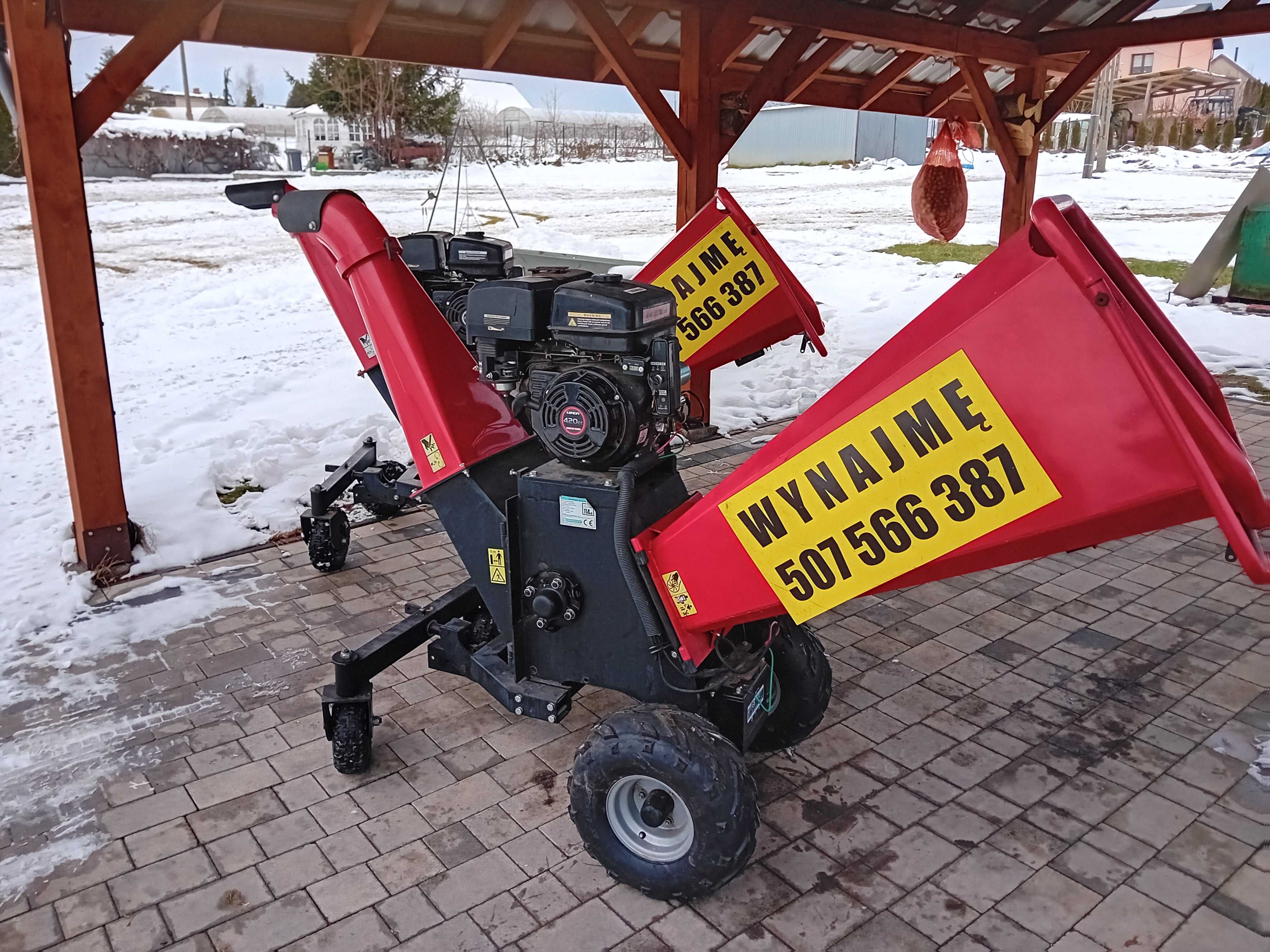 Wynajem rębaka spalinowego Cedrus rb04 mocny